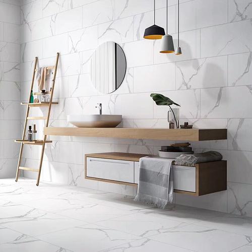 爵士白卫生间瓷砖300x600简约现代白色厨房墙砖厕所阳台浴室地砖