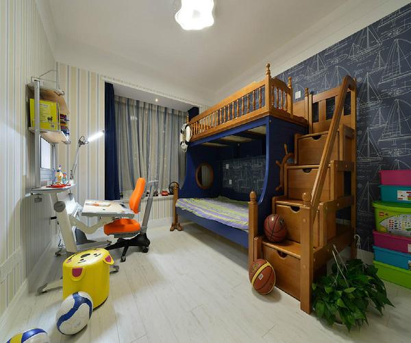 三居室美式装修儿童房布置图齐家网装修效果图