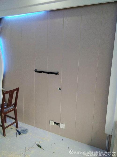 竹木纤维墙板墙壁效果图