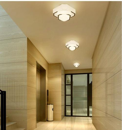过道灯简约现代走廊灯创意吸顶灯led美式门厅灯阳台玄关入户灯具