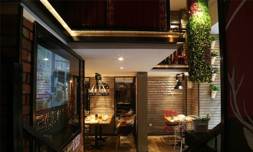 最新餐馆门面室内装修设计风格效果图片2022