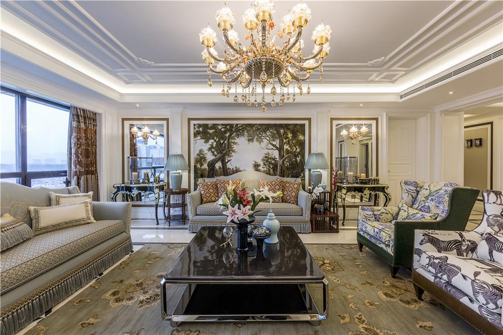 静安府邸大平层项目装修欧式古典风格设计上海腾龙别墅设计作品欢迎