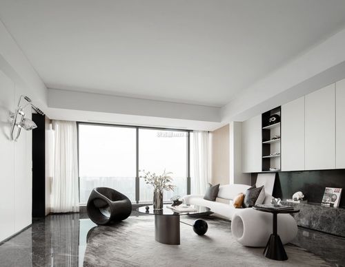 上海160平房子客厅室内装饰实景图装信通网效果图