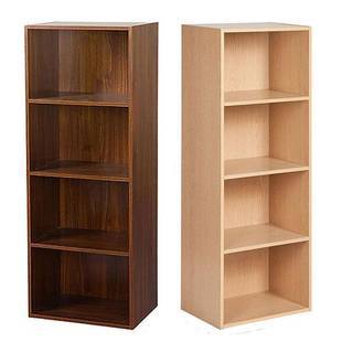 卧室柜子储物柜宽40cm靠墙家用多功能收纳组装木质书柜书架窄款