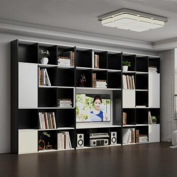 超昶多功能组合墙柜书柜储物柜家具电视机柜北欧电视柜背景墙一体客厅
