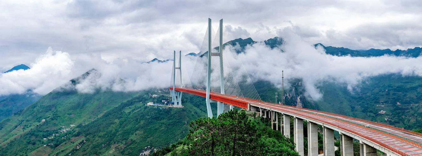 世界第一高桥北盘江大桥接图