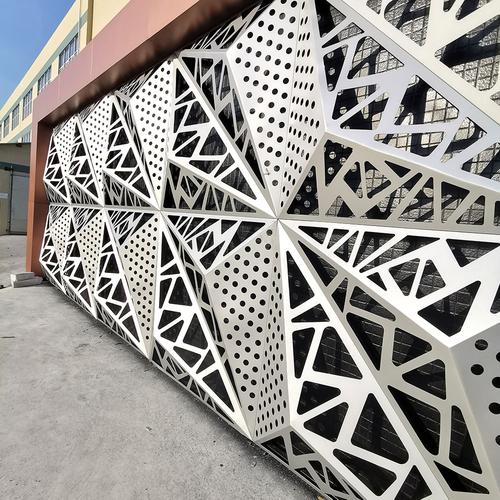 艺术中心外墙装饰雕花镂空铝单板影楼外墙装饰镂空铝单板
