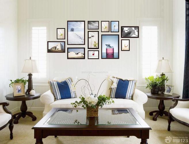 混搭风格简单一室一厅家装客厅照片墙装修设计图装信通网效果图