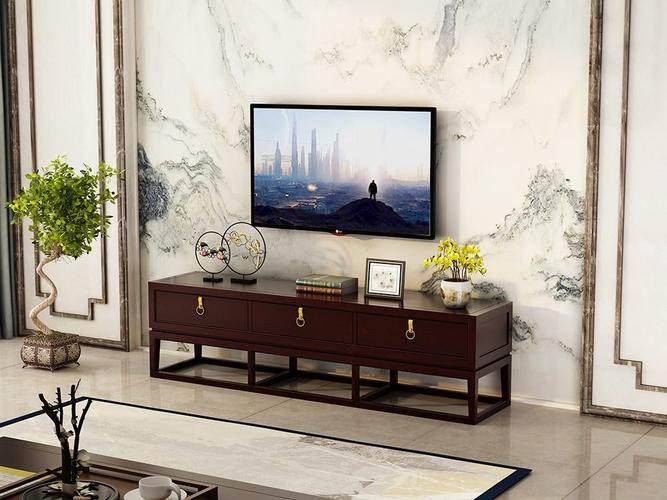 邦美森新中式古典轻奢全实木电视柜ns5102