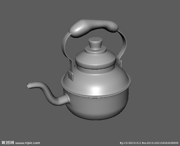 精致水壶maya3d模型图片