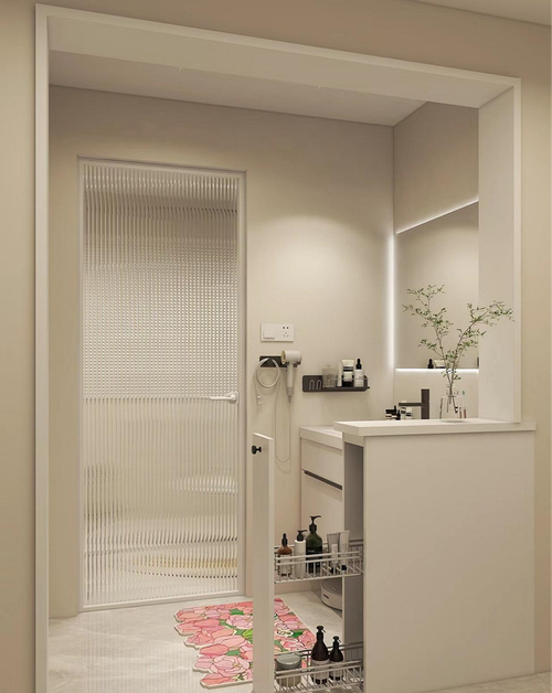 卫生间做半墙隔断设计是近几年装修设计流行的趋势.