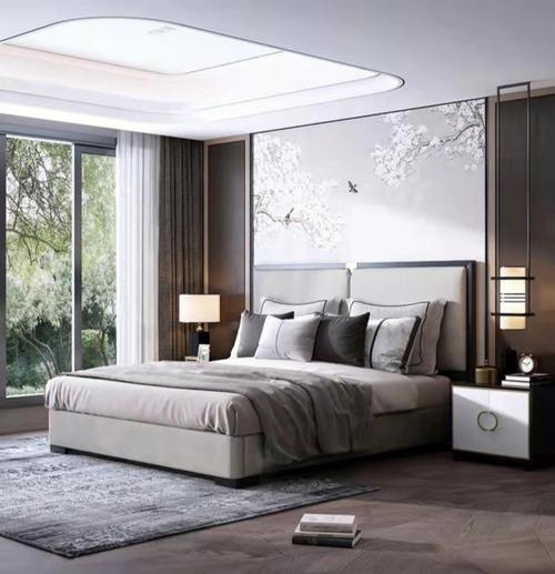 新中式卧室弥漫着高雅温馨的气息