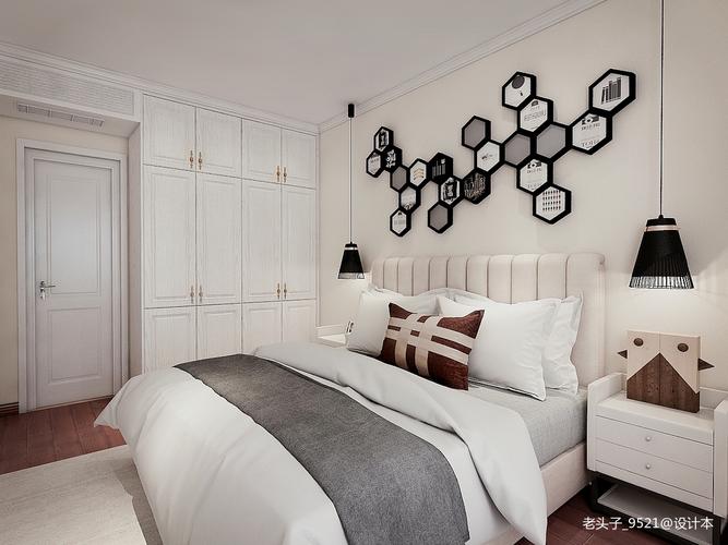 质朴130平现代三居卧室装饰图片卧室现代简约卧室设计图片赏析