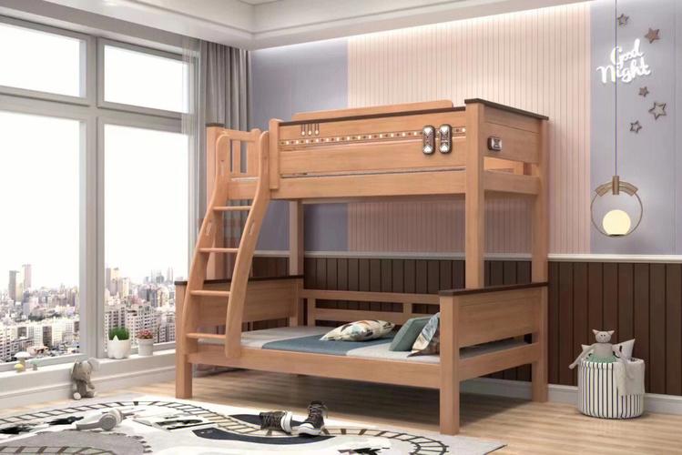 强烈推荐这种实木儿童床家有二宝的实木儿童床