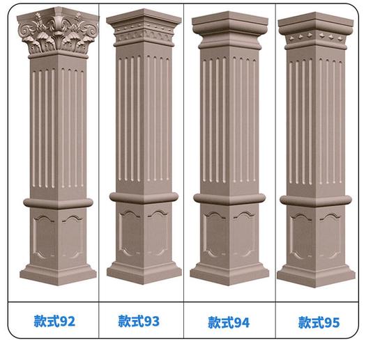 罗马柱模具全套方形方柱欧式建筑用别墅外墙装饰大门水泥柱子造型模型
