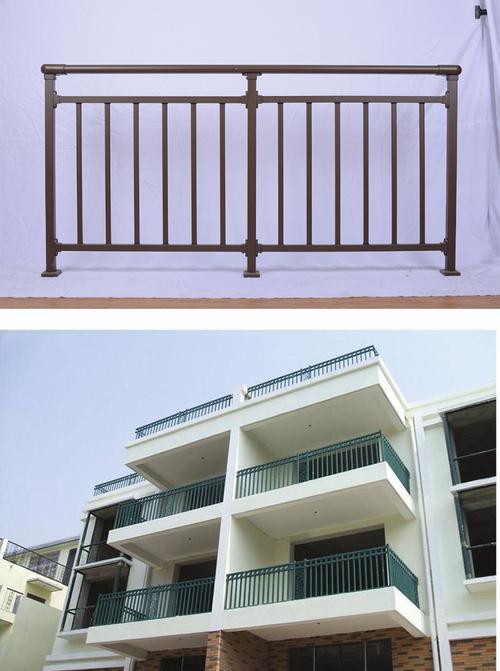 定制中式别墅庭院阳台护栏不锈钢小区阳台防护栏喷塑护栏