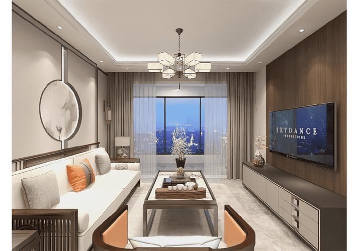 嘉定区上海派85平米平中式风格三室户装修效果图