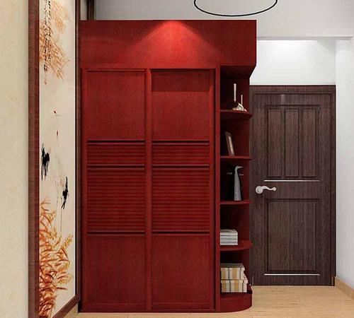 经典中式风格红色衣柜图片实木衣柜图片
