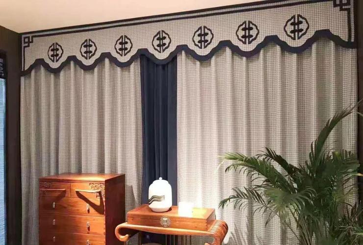 新中式窗帘搭配技巧有哪些新中式装修窗帘效果图