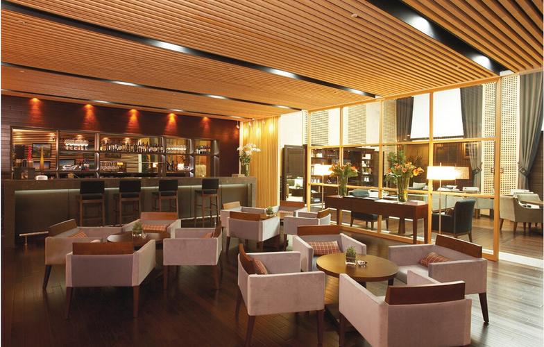 绵阳艾米风尚酒店内部咖啡厅设计酒店空间内部咖啡吧怎么设计