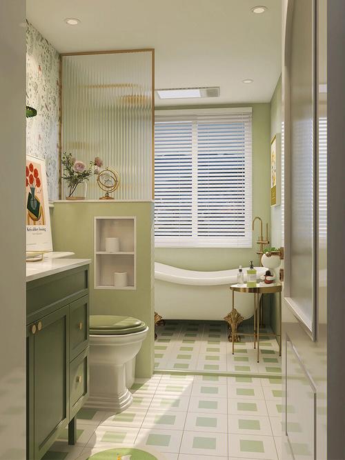 卫生间瓷砖丨高级配色搭出春天的质感