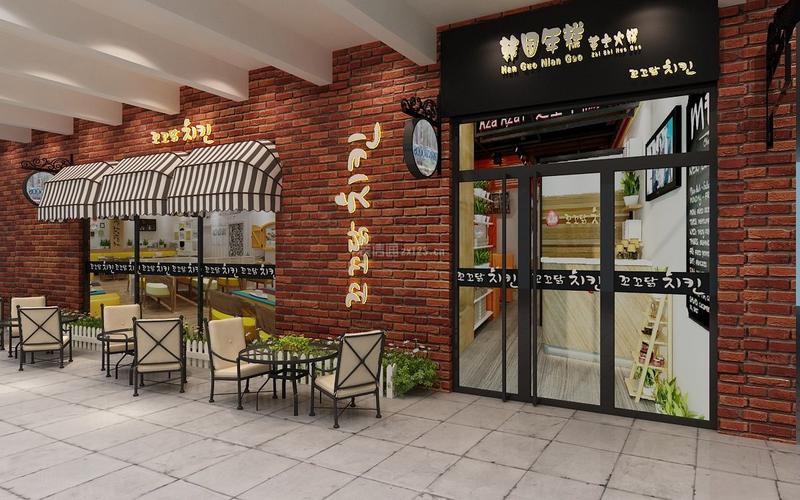 上海韩国料理店现代风格300平米装修效果图案例上海茹翊装饰装修设计