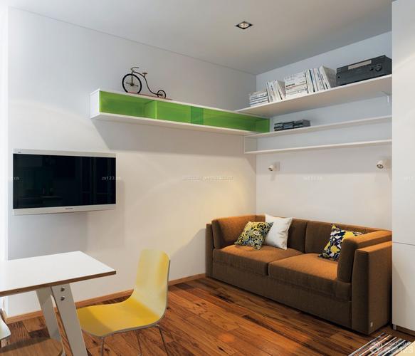现代风格15平米超小户型客厅装修设计