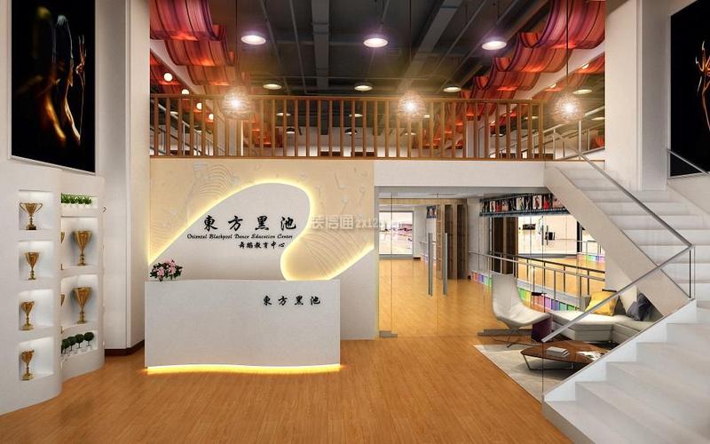 上海舞蹈教室现代风格300平米装修效果图案例上海奥轩装饰装修设计
