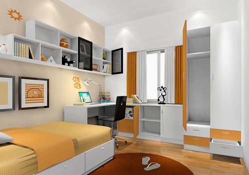 简单的卧室设计想法挣脱了繁琐复杂的造型主打温暖元素.3.