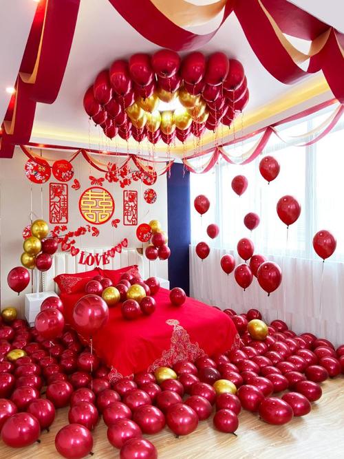 结婚男方客厅装饰婚房布置套装新房卧室创意气球套餐女方婚礼用