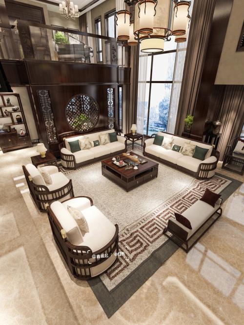 客厅充满中国风新中式客厅沙发就要这么搭