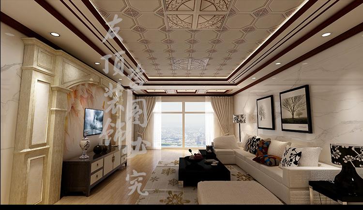 木可西集成吊顶铝扣板客厅450欧式加厚二吊顶卧室天花板吊顶自装材料