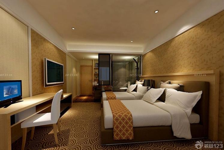 现代快捷酒店客房装修案例大全设计456装修效果图