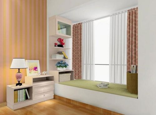 飘窗装修效果图20款2014最具情趣的卧室飘窗设计方案