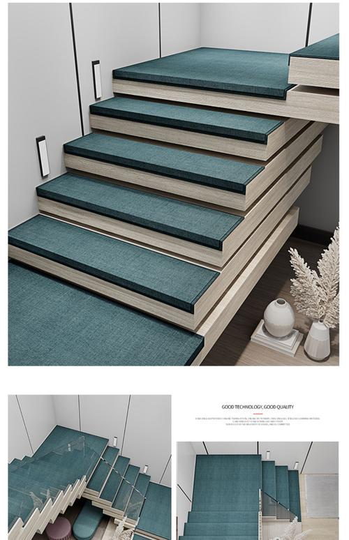 大理石楼梯踏步防滑垫纯色简约楼梯踏步垫免胶自粘复式实木楼梯脚垫