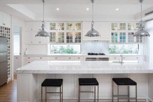 三居室现代简约厨房装修实景图片欣赏
