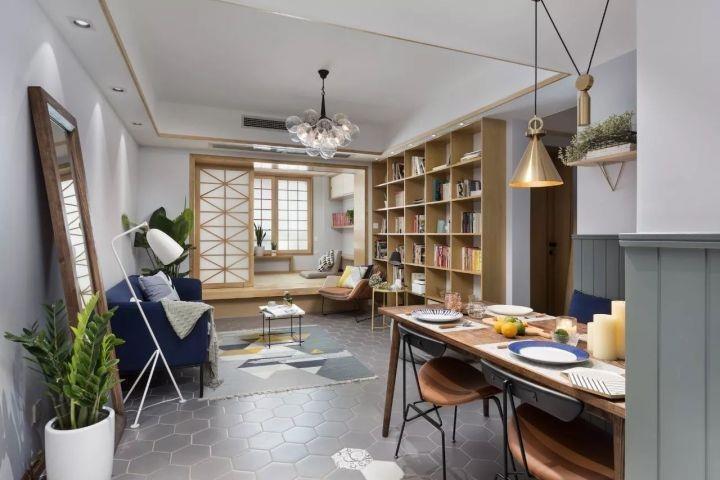省空间又不失美观的客厅书房一体化设计方案