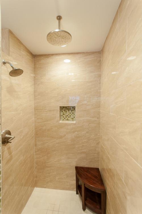 大理石瓷砖卫生间简约三居装修效果图
