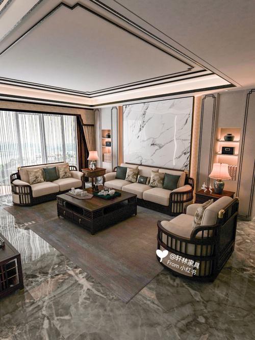78现代轻奢新中式沙发让中式更加时尚化