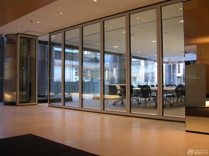 办公室大会议室玻璃隔断效果图设计456装修效果图