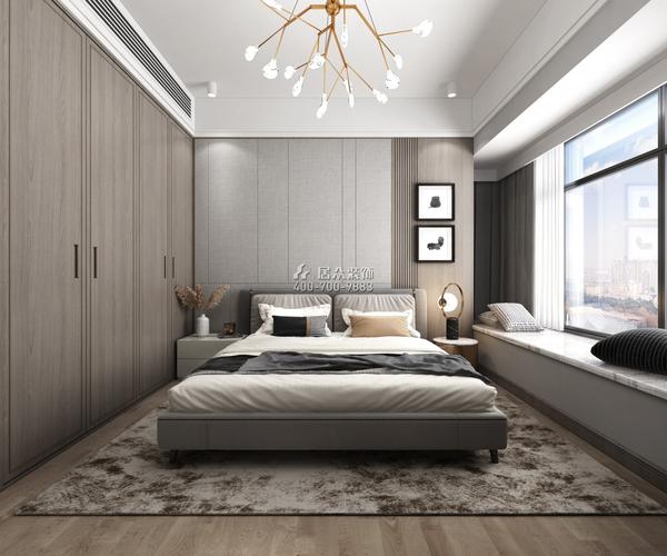 顺景壹号院147平方米现代简约风格平层户型卧室装修效果图
