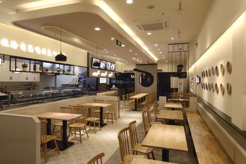 2022南宁餐饮快餐店室内装修设计图装信通网效果图