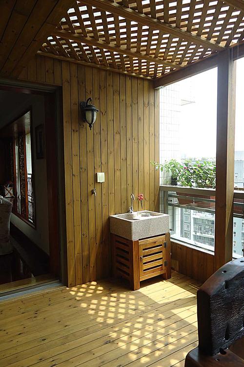 塑木防腐户外实木阳台庭院露台室外地板