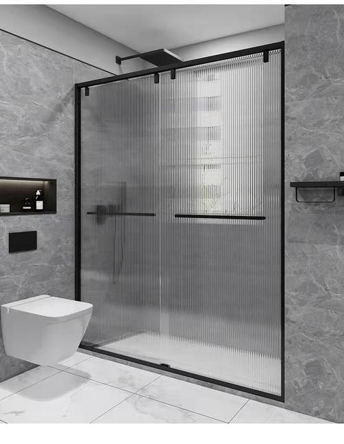 卫生间柯佳不锈钢淋浴房整体浴室玻璃门隔断一字字型整体淋浴房