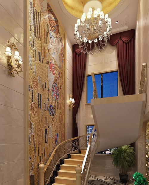 楼梯窗帘造型效果图欣赏