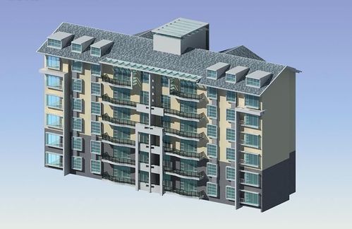 高档设计住宅小区房屋3d模型