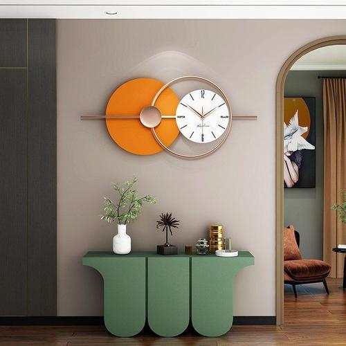 电视背景墙创意钟表客厅餐厅轻奢客厅家用时尚装饰时钟挂墙挂钟