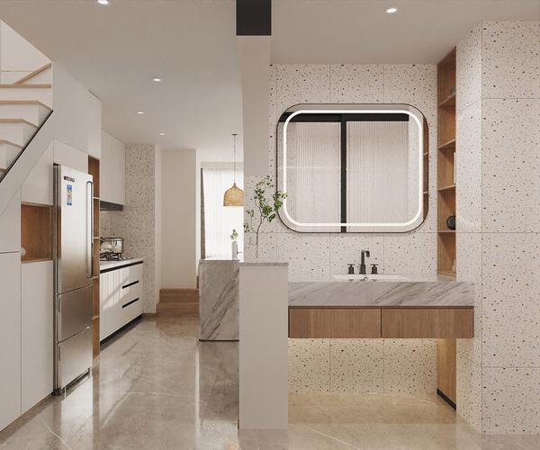 76平米日式风格二室卫生间装修效果图盥洗区创意设计图
