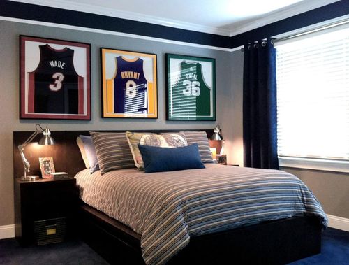 现代设计男孩的卧室效果图