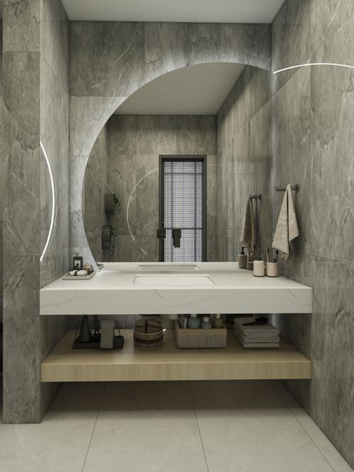浴室装修丨长方形卫生间这样设计高级感满满